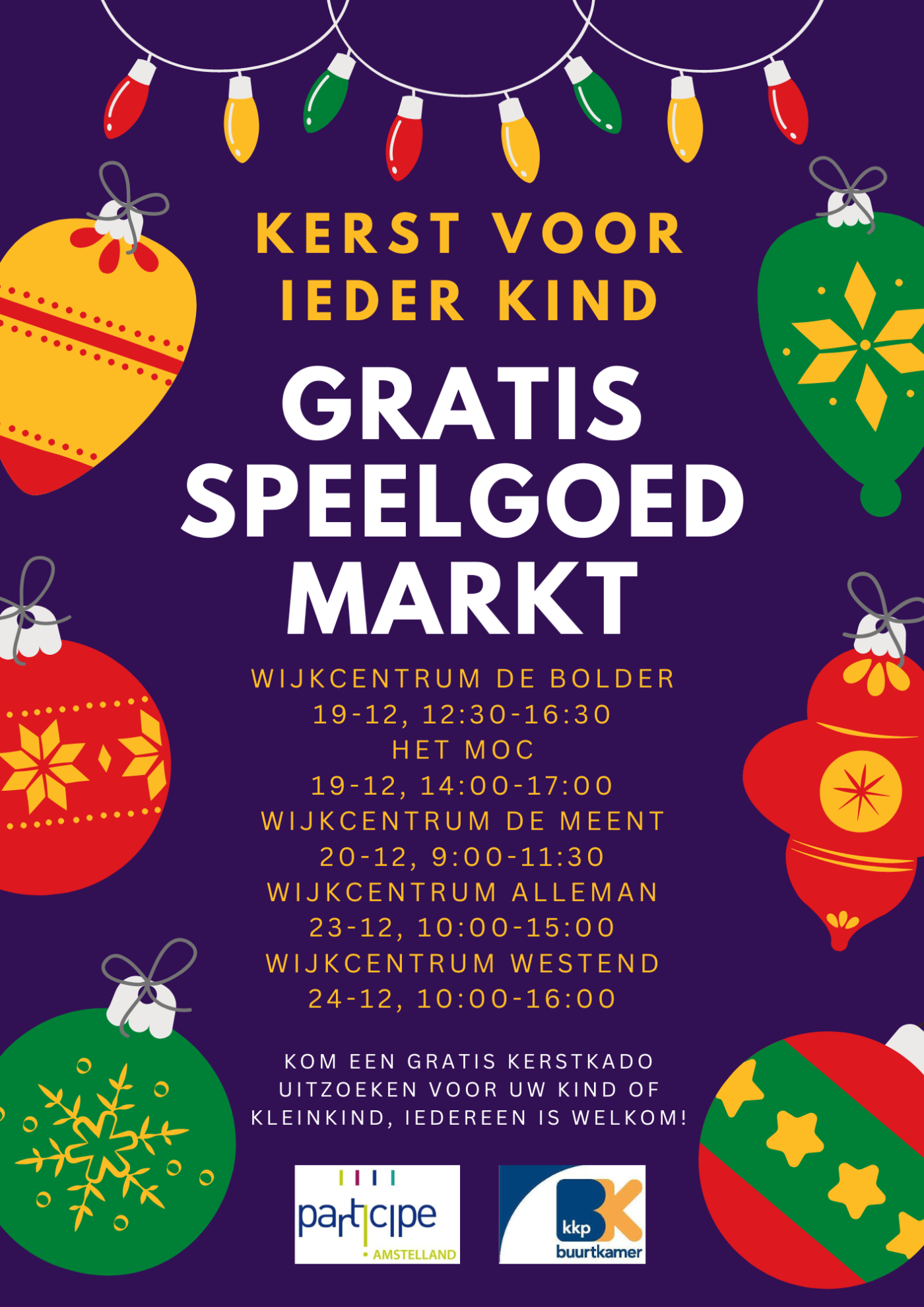 Gratis speelgoedmarkt Amstelveen